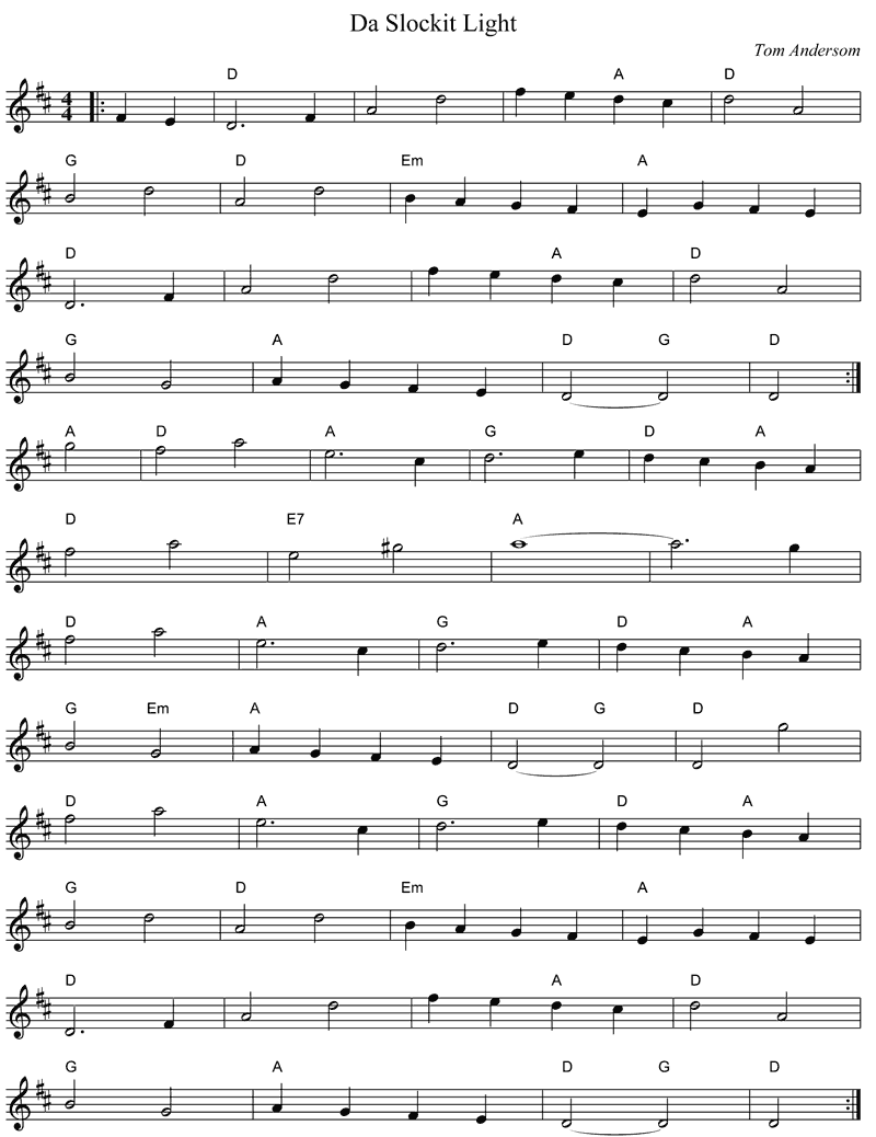 da slockit light north atlantic tune list da slockit light sheet music